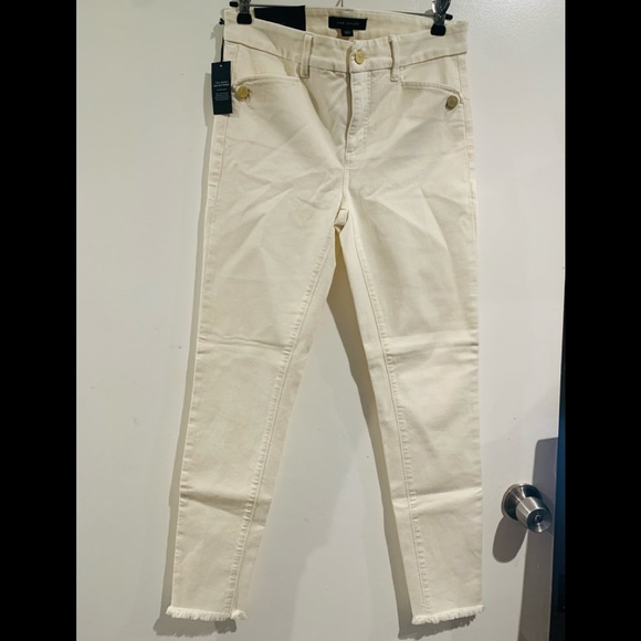Ann Taylor the skinny frayed jeans 4 - Picture 2 of 6